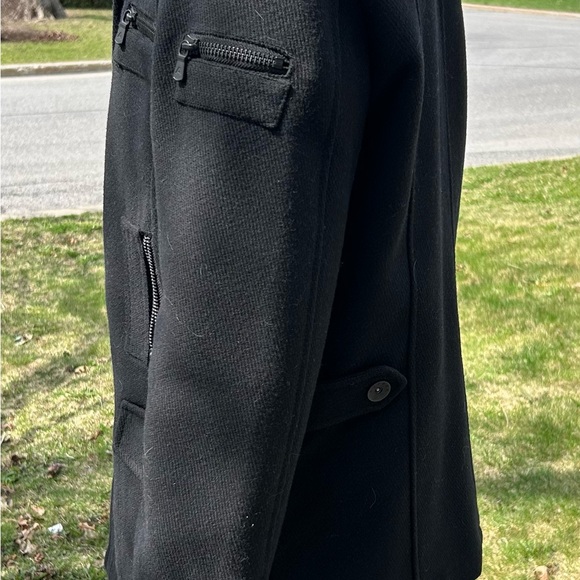 Men's Black Wool Jacket - Picture 2 of 7